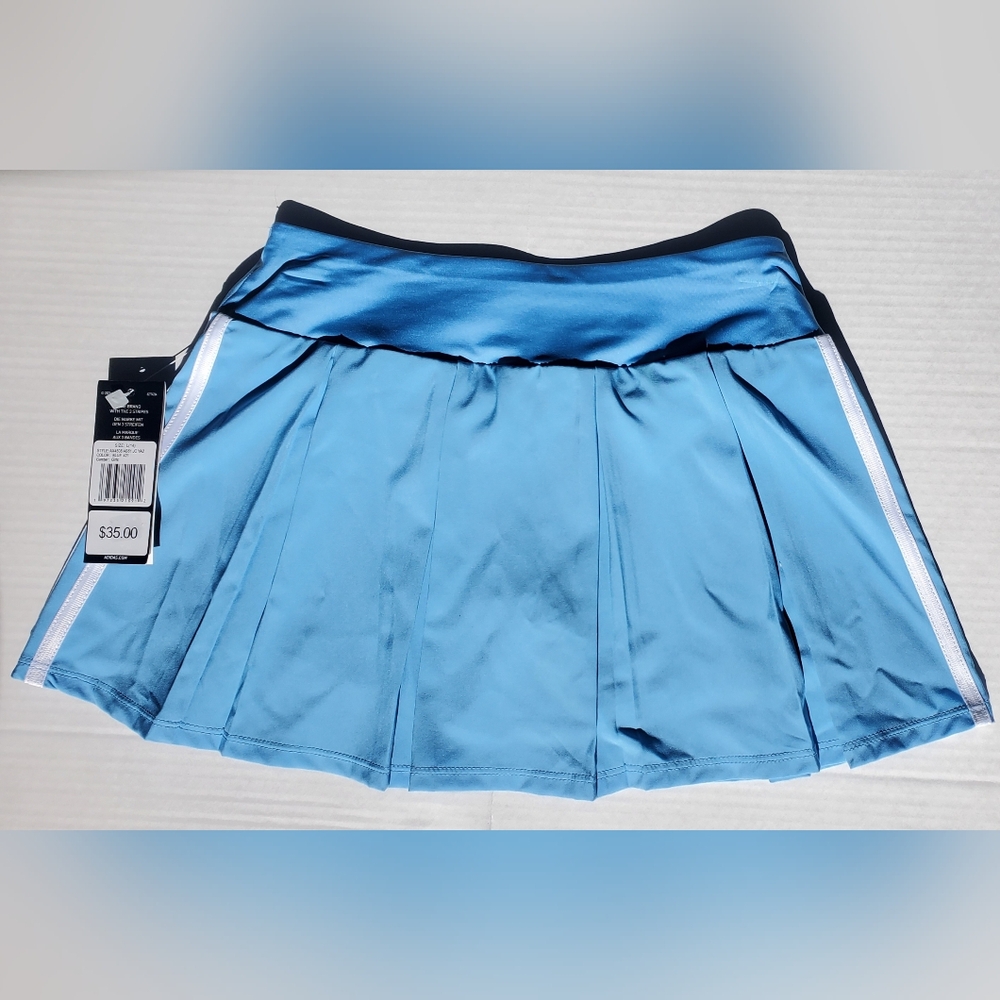 Adidas Big Kids Girls Skort Sz L/14 Lt Blue - Picture 8 of 13
